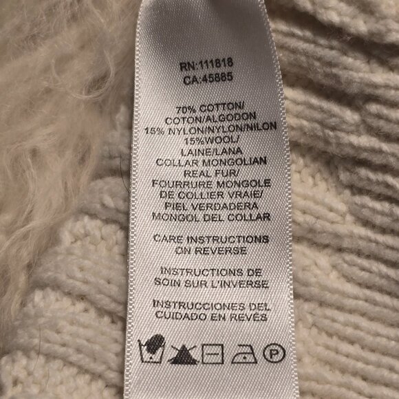 Michael Kors Mongolian shearling-trimmed cardigan - Picture 7 of 7